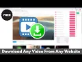 Download Lagu How To Download Any Video From Any Site On PC