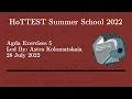 HoTTEST Summer School 2022 Agda Problem Session 5 Astra