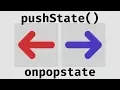 pushState and popstate