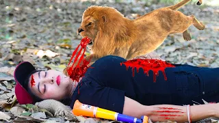 lion attack girl in the forest lion attack girl lion attack stories lion kids part 1