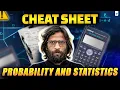 Probability and Statistics Cheat Sheet GATE Placement Ready Formulas