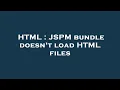 HTML JSPM bundle doesn t load HTML files