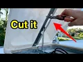 Easiest method RV roof vent cover replacement - no disassembly necessary