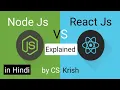 React js vs Node js what is difference between React js and Node js in hindi