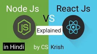 React js vs Node js what is difference between React js and Node js in hindi