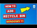 How to Add Recycle Bin to Your Desktop on Windows 11