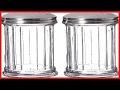 Update International Retro Style Sugar Shaker Glass Jar Stainless Steel Pour-Flap