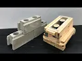 Producing beautiful cement lego bricks - Made from pine molds