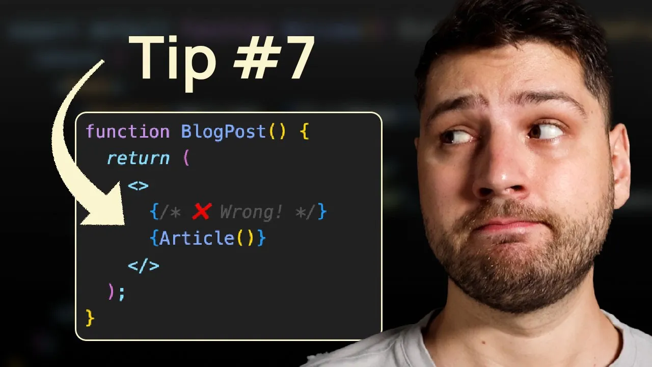 Outline Video 10 Must Know Tips From a Senior React Developer