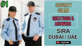 Download Sira Dubai | Written Test | Sira Questions \u0026 Answers #1 | Security Guard Exam | Dubai MP3