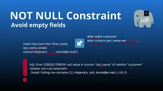 NOT NULL Constraint - SQL Crash Course For Beginners