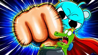 Crocodile Catches SPRUNKI... Superman Sky Saves His Friends!