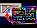 Minecraft But Enchantements are INFINITY