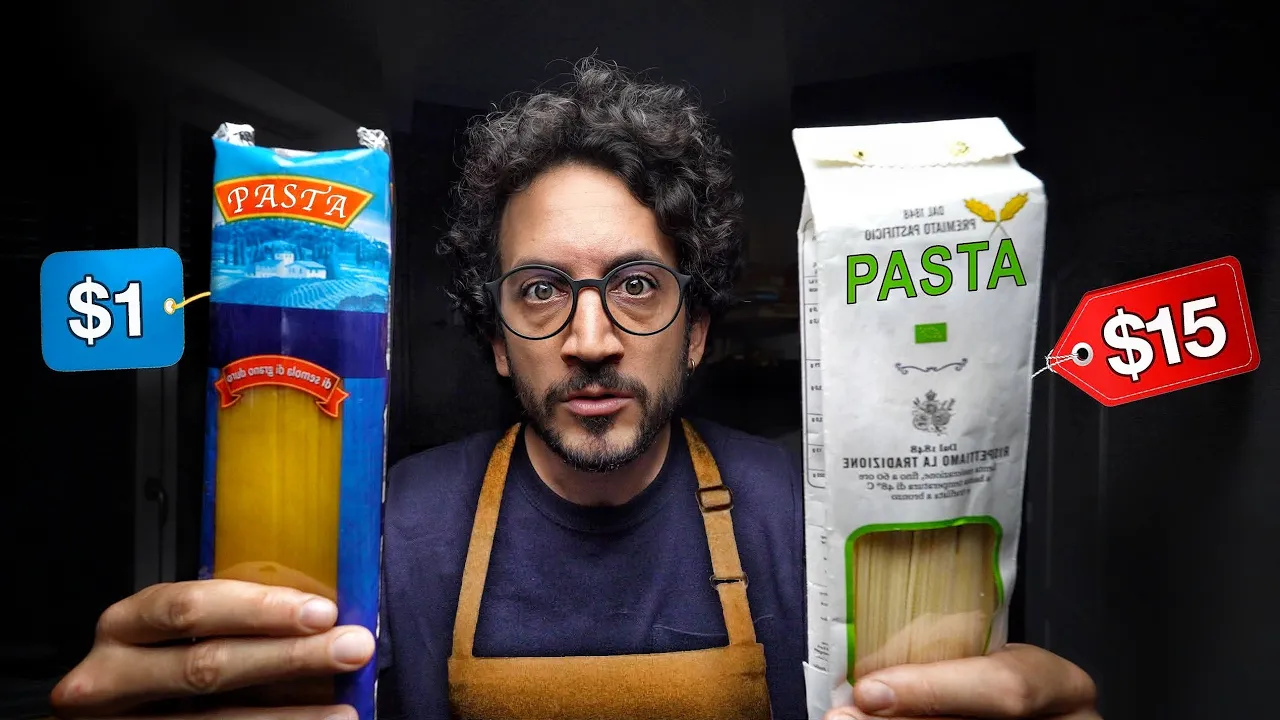 $1 Pasta VS $15 Pasta : Which one is (objectively) better ?