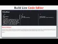How to Build Your Own Live Code Editor using HTML CSS JavaScript