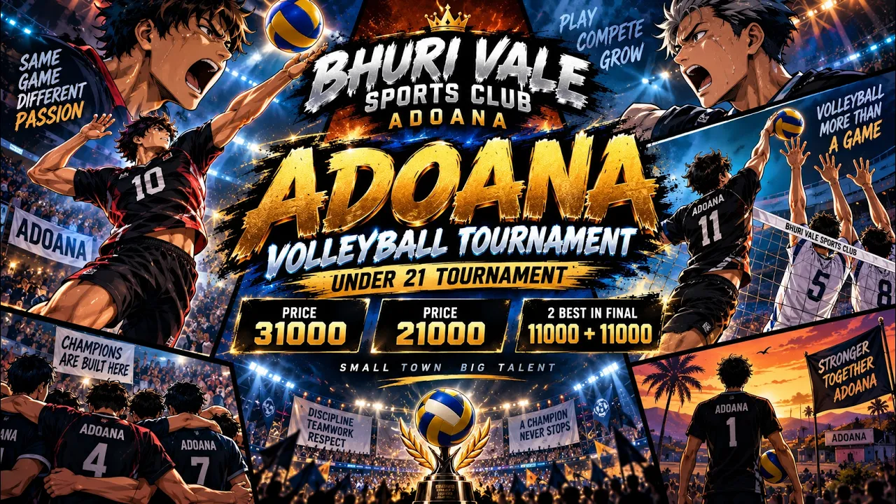 ADOANA || ALL OPEN U-21 VOLLEYBALL TOURNAMENT LIVE @FineSportsLive