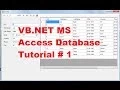 VB NET MS Access Database Tutorial 1 How to Connect Access Database to VB Net