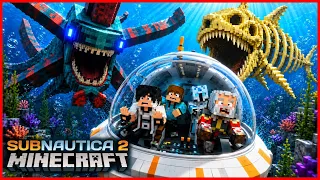 PARA YOUTUBER MASUK KE LAUTAN SUBNAUTICA2 DI MINECRAFT VS VERITY BLOOP SKELETON ! 