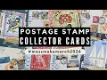 Mass Make Postage Stamp Flip Cards from OLD Calendars