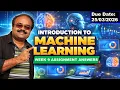 Introduction to Machine Learning Week 9 Assignment 9 answer solution Jan 2026 NPTEL Swayam