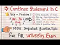 Continue Statement in C Programming C Tutorial for beginners Code Hacker