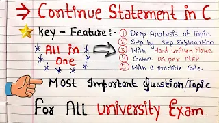 Continue Statement in C Programming C Tutorial for beginners Code Hacker