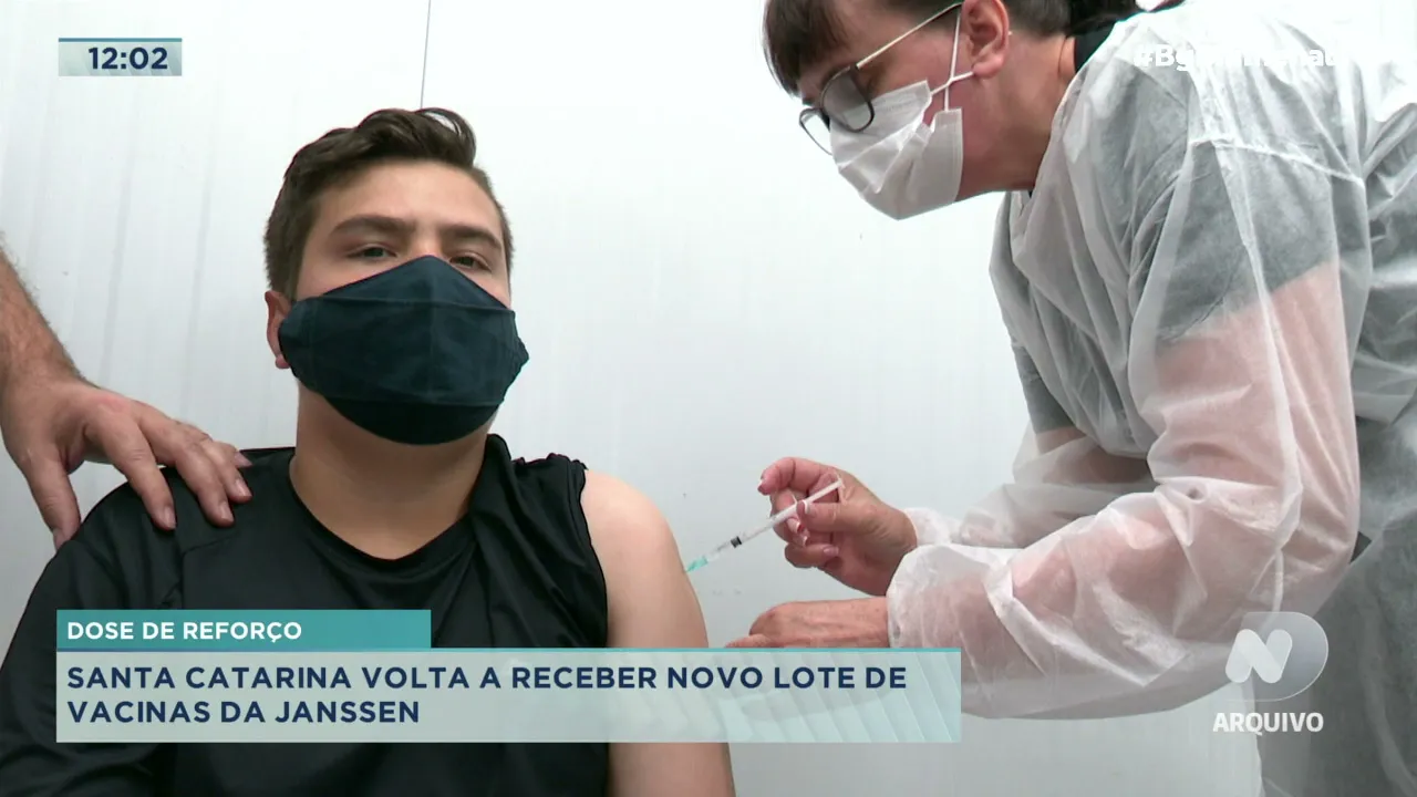 Santa Catarina volta a receber novo lote de vacinas da Janssen