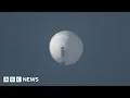 US tracking suspected Chinese spy balloon - BBC News