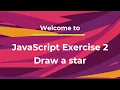 JavaScript Exercise 2 - Canvas draw a star