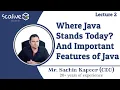 Lecture 2 Where Java Stands Today And Important Features of Java - SCALive