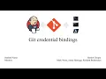 GSoC-21 Final Demo Git Credential Bindings