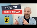 How to filter an array with vanilla JavaScript