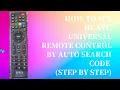 How to set HUAYU Universal Remote Control by Auto Search Code Step by Step
