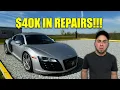 Download Lagu How Much In Repairs Will Total a Supercar!? This Audi R8 Gets A Major Overhaul!!