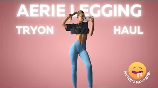 aerie leggings try on haul