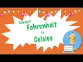 Convert Fahrenheit to Celsius