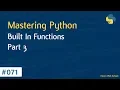Learn Python in Arabic - Built In Functions Part 3