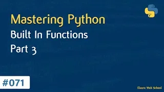 Learn Python in Arabic - Built In Functions Part 3
