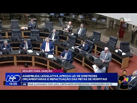 Assembleia Legislativa aprova LDO 2025 e repactuação das metas de hospitais