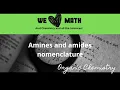Amines and amides nomenclature