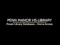 Power Library Access