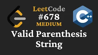 Valid Parenthesis String - LeetCode