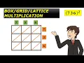 Lattice multiplication Box Multiplication Grid Multiplication