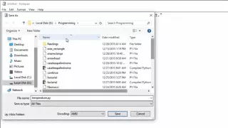 How to save and run a program in Python