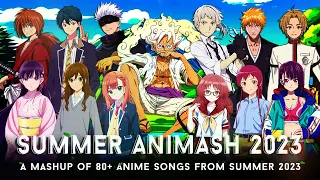 summer animash 2023 a mashup of 80 anime songs from summer 2023 by cosmicmashups