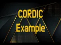 CORDIC Simulation and Example