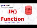 MySQL IF function return data based on True or False condition matching with group by between SQL