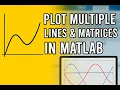 Plot Multiple Lines Matrices in MATLAB Sine Cosine Markers and Styling Explained Ep2