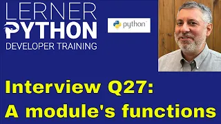 Python interview question Finding a module s functions