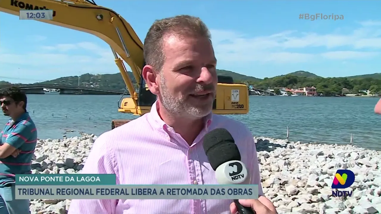 TRF libera a retomada das obras da nova ponte da Lagoa da Conceição, em Florianópolis